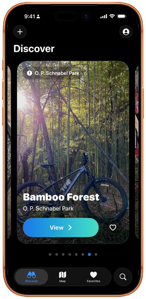 Discover places shared by the local riding community