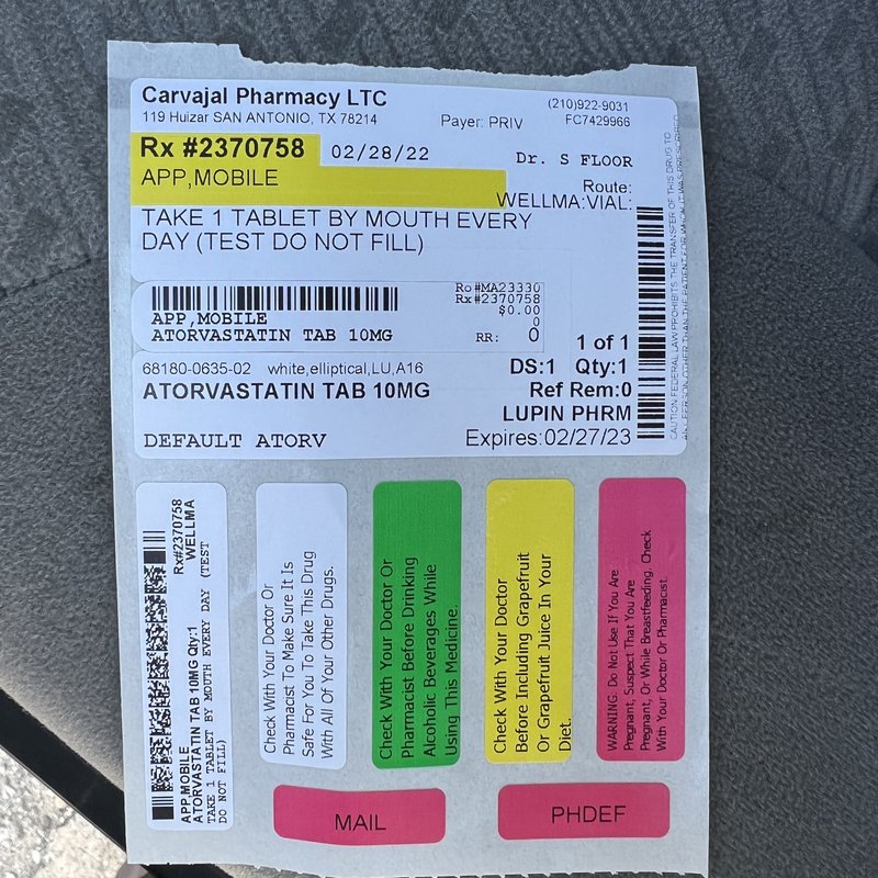 Carvajal Pharmacy Mobile App