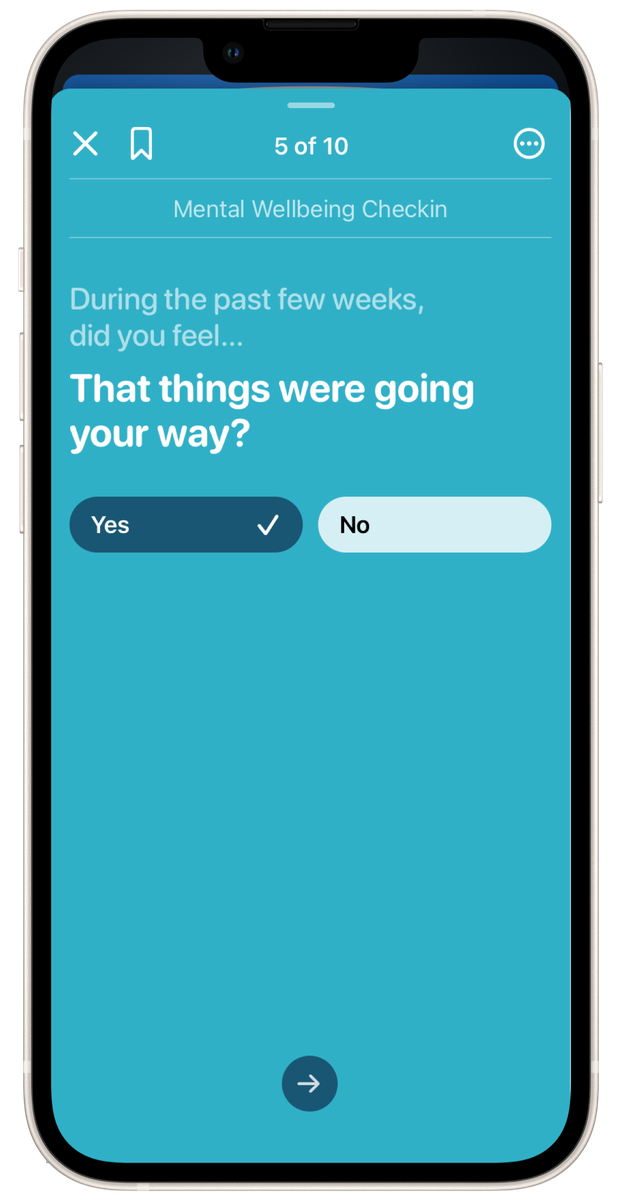 Mental wellbeing assessment