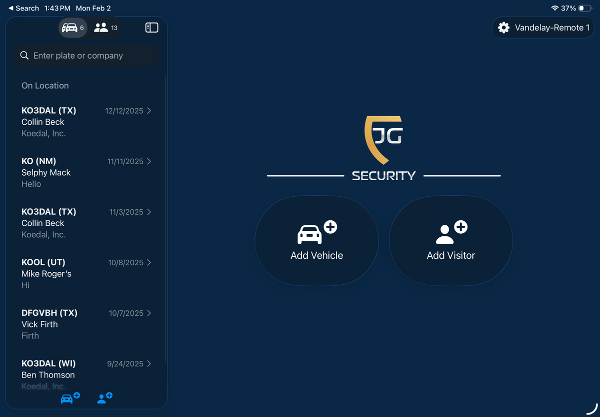 New Check-In View