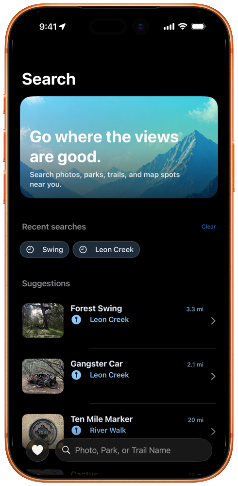 Search for features and nearby locations