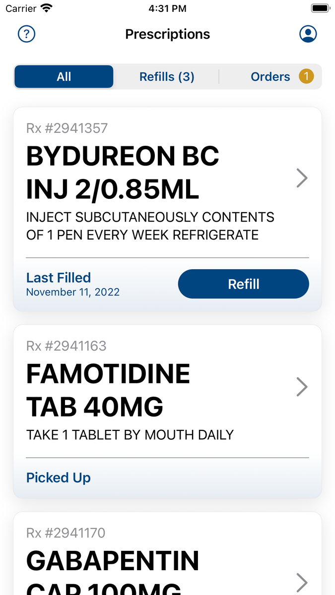 Prescription List